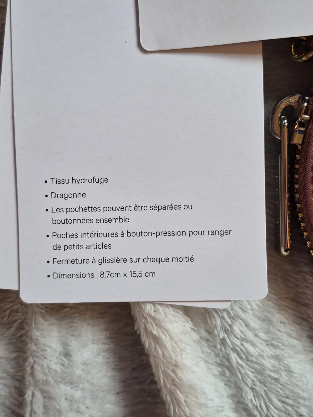 Lululemon Dual Pouch Wristlet Heart Spiced Chai NWT - Picture 7 of 12